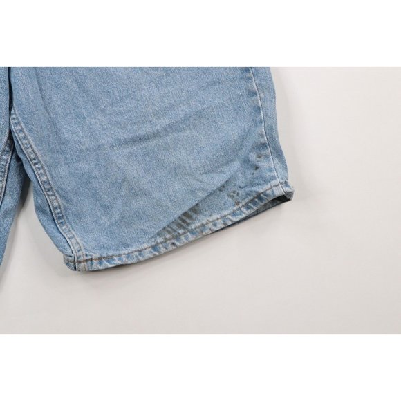 Vintage 90s Levis 550 Mens 34 Distressed Relaxed Fit Denim Jean Shorts Jorts USA - Picture 5 of 10